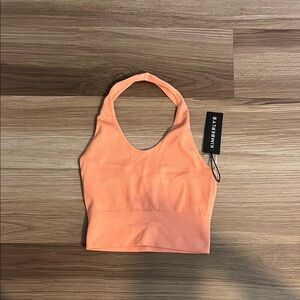 Kimberly Orange Halter Top